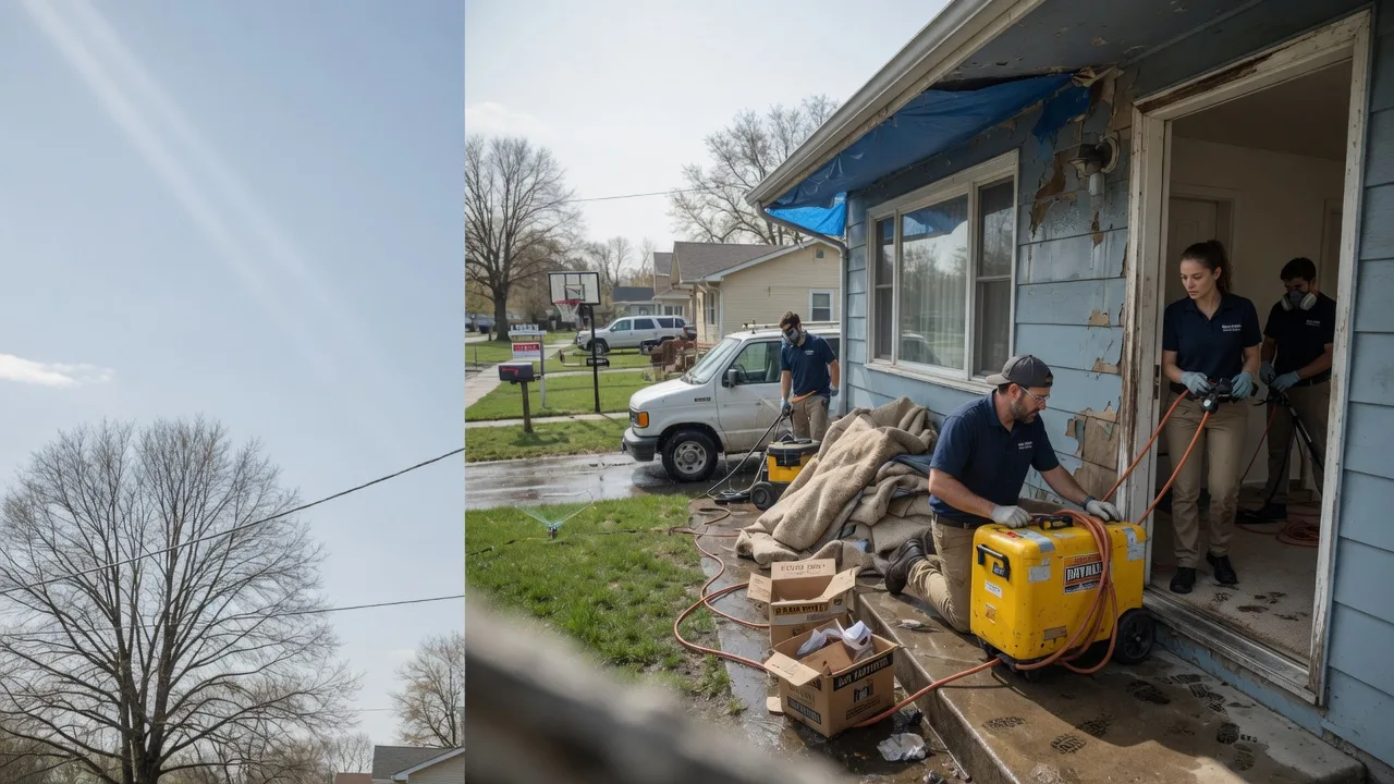 Basement Flood Cleanup in Chataignier, LA near me